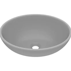 vidaXL Lavabo ovale de luxe 40x33 cm Céramique