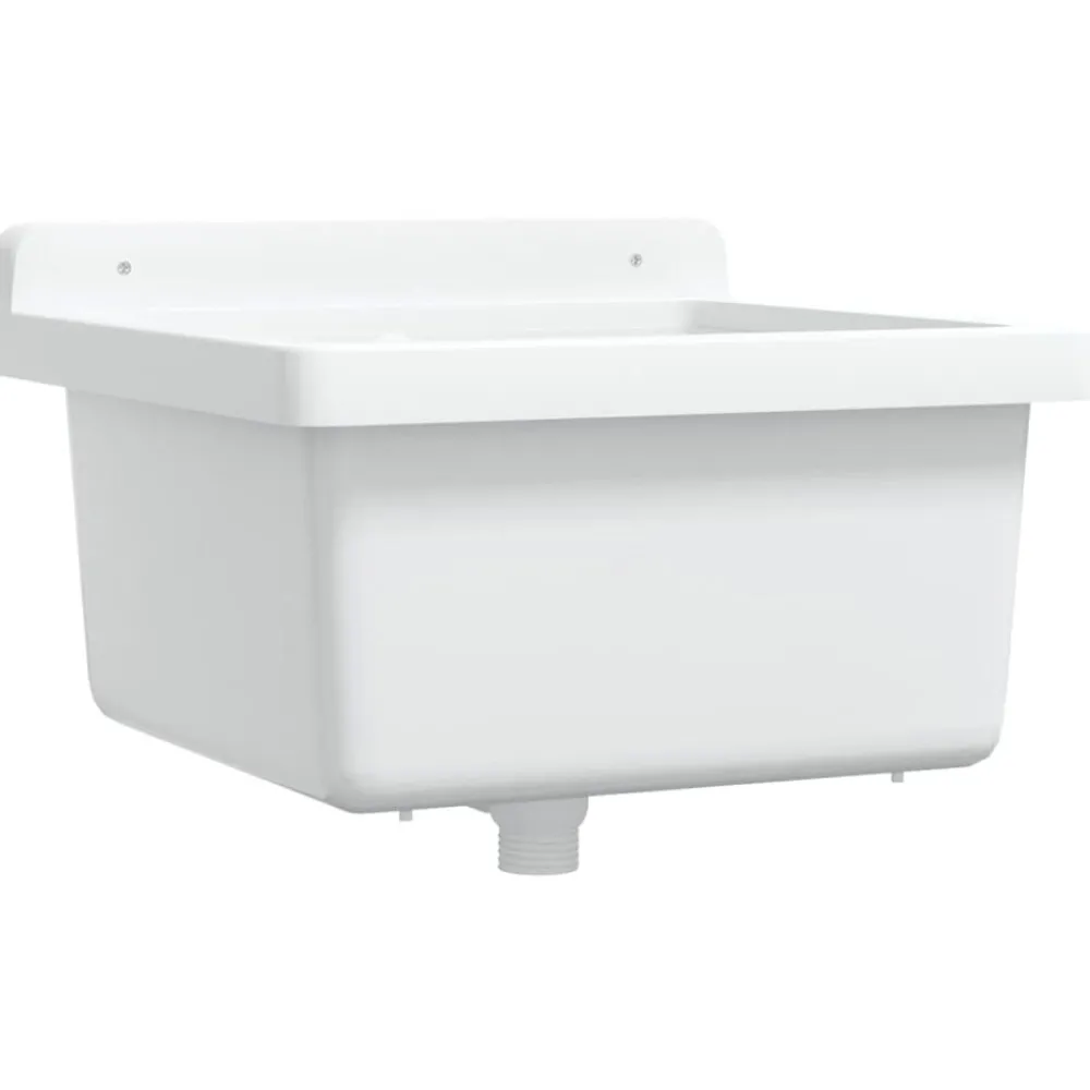 vidaXL Lavabo pour montage murale 40x40x24 cm résine