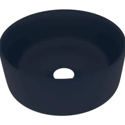vidaXL Lavabo rond de luxe 40x15 cm Céramique