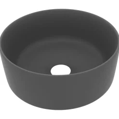 vidaXL Lavabo rond de luxe 40x15 cm Céramique