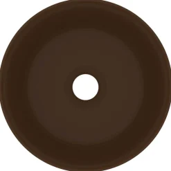 vidaXL Lavabo rond de luxe 40x15 cm Céramique