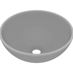 vidaXL Lavabo rond de luxe de salle 32,5x14cm Céramique