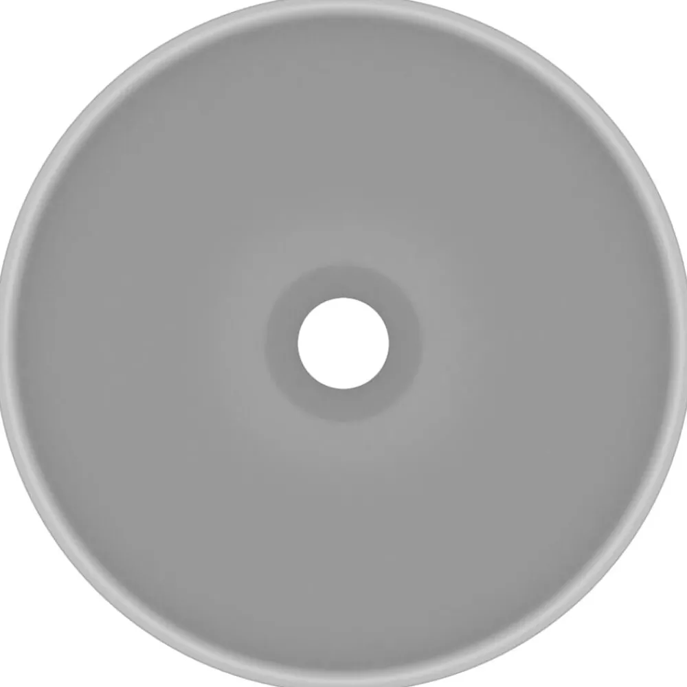 vidaXL Lavabo rond de luxe de salle 32,5x14cm Céramique