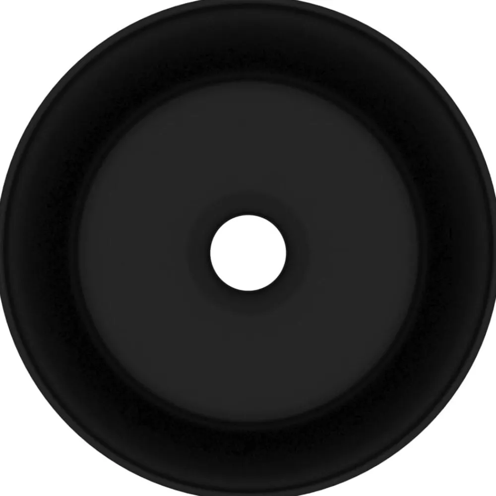 vidaXL Lavabo rond de luxe 40x15 cm Céramique