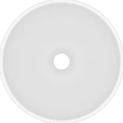 vidaXL Lavabo rond de salle de bain 32,5x14 cm Céramique