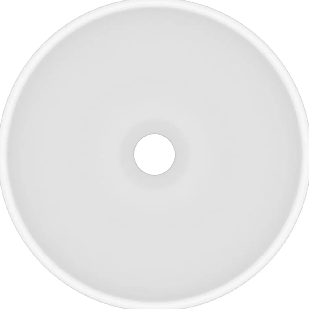 vidaXL Lavabo rond de salle de bain 32,5x14 cm Céramique
