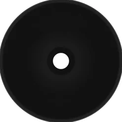 vidaXL Lavabo rond de salle de bain 32,5x14 cm Céramique