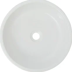 vidaXL Lavabo ronde Céramique 42 x 12 cm
