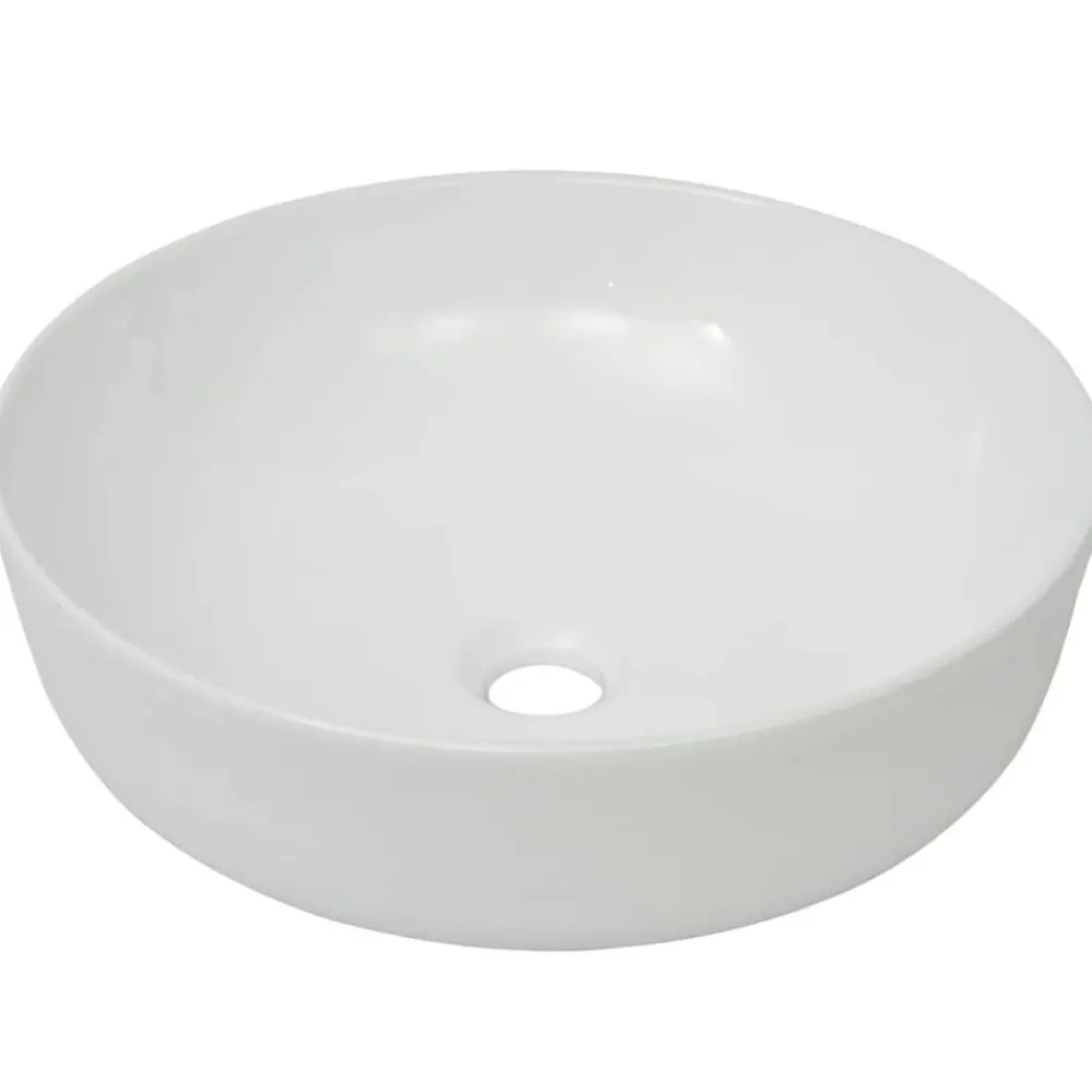 vidaXL Lavabo ronde Céramique 41,5 x 13,5 cm