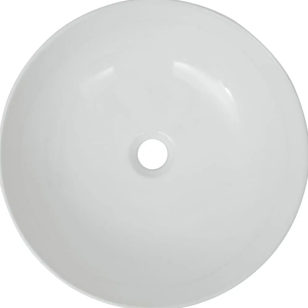 vidaXL Lavabo ronde Céramique 41,5 x 13,5 cm