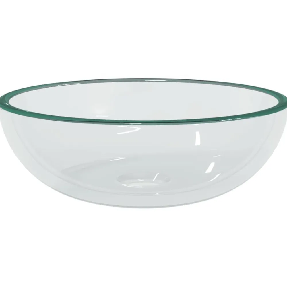 vidaXL Lavabo Verre trempé 35x12 cm