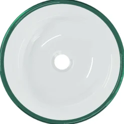 vidaXL Lavabo Verre trempé 35x12 cm