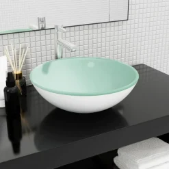 vidaXL Lavabo Verre trempé 42x14 cm