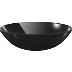 Plomberie-vidaXL Lavabo Verre trempé 42 cm Noir