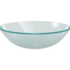 Plomberie-vidaXL Lavabo Verre trempé 42 cm Givré