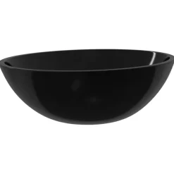 Plomberie-vidaXL Lavabo Verre 50x37x14 cm Noir