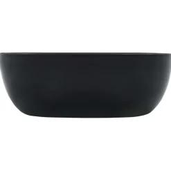 Plomberie-vidaXL Lavabo 42,5x42,5x14,5 cm Céramique Noir
