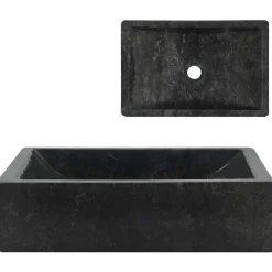 vidaXL Lavabo 45x30x12 cm marbre brillant
