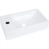 vidaXL Lavabo 400x220x90 mm SMC Blanc