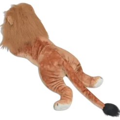 vidaXL Lion en peluche Marron XXL