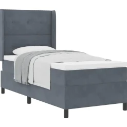 vidaXL Lit à ressorts avec matelas 80 x 200 cm Velours