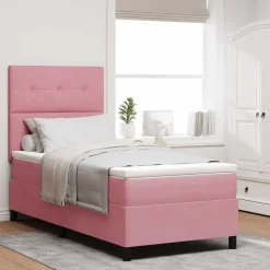 vidaXL Lit à ressorts avec matelas 80 x 200 cm Velours