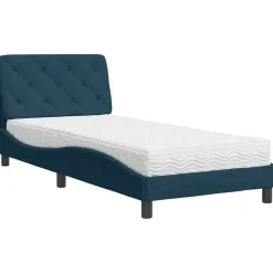 vidaXL Lit avec matelas 80x200 cm velours
