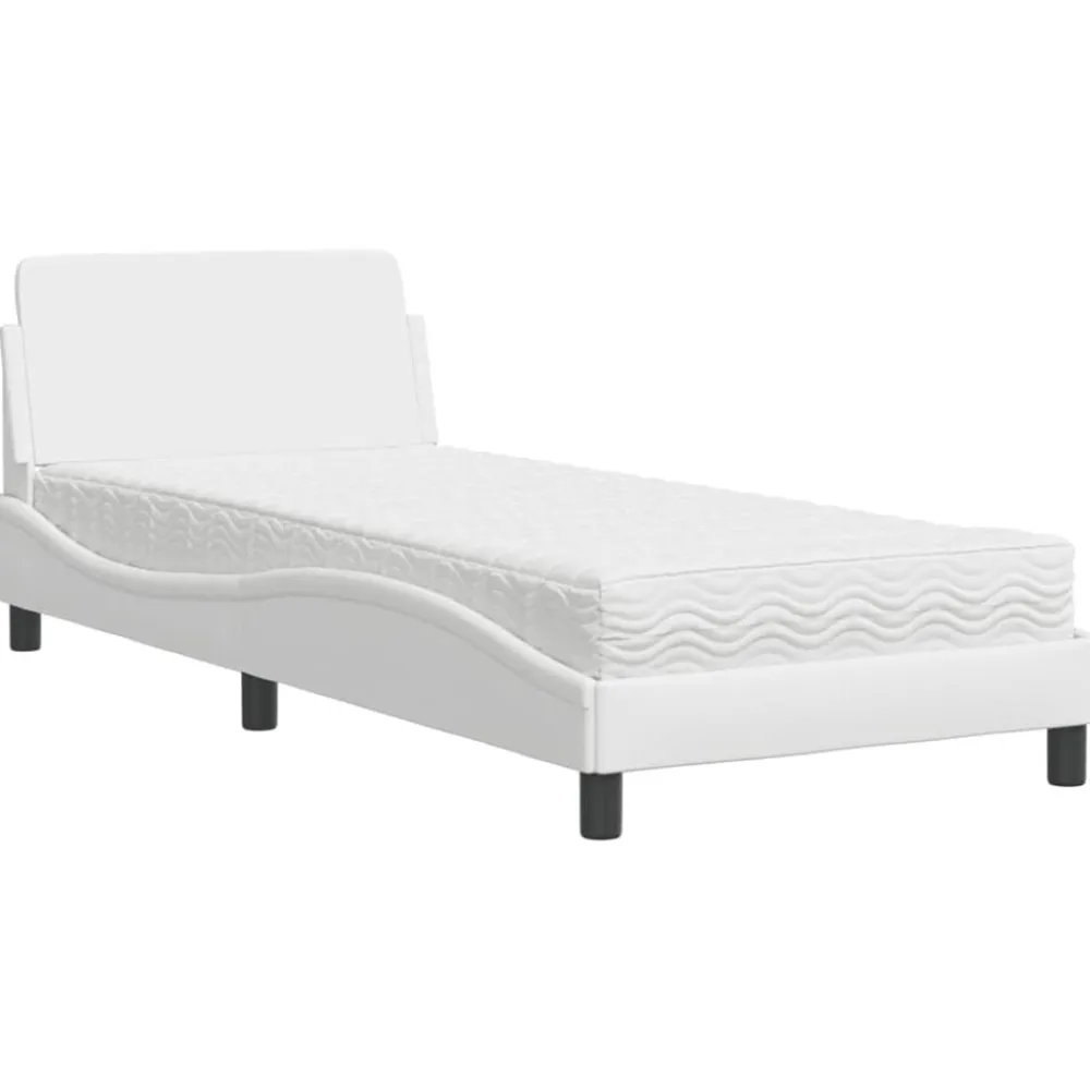 vidaXL Lit avec matelas Dover 80x200 cm similicuir