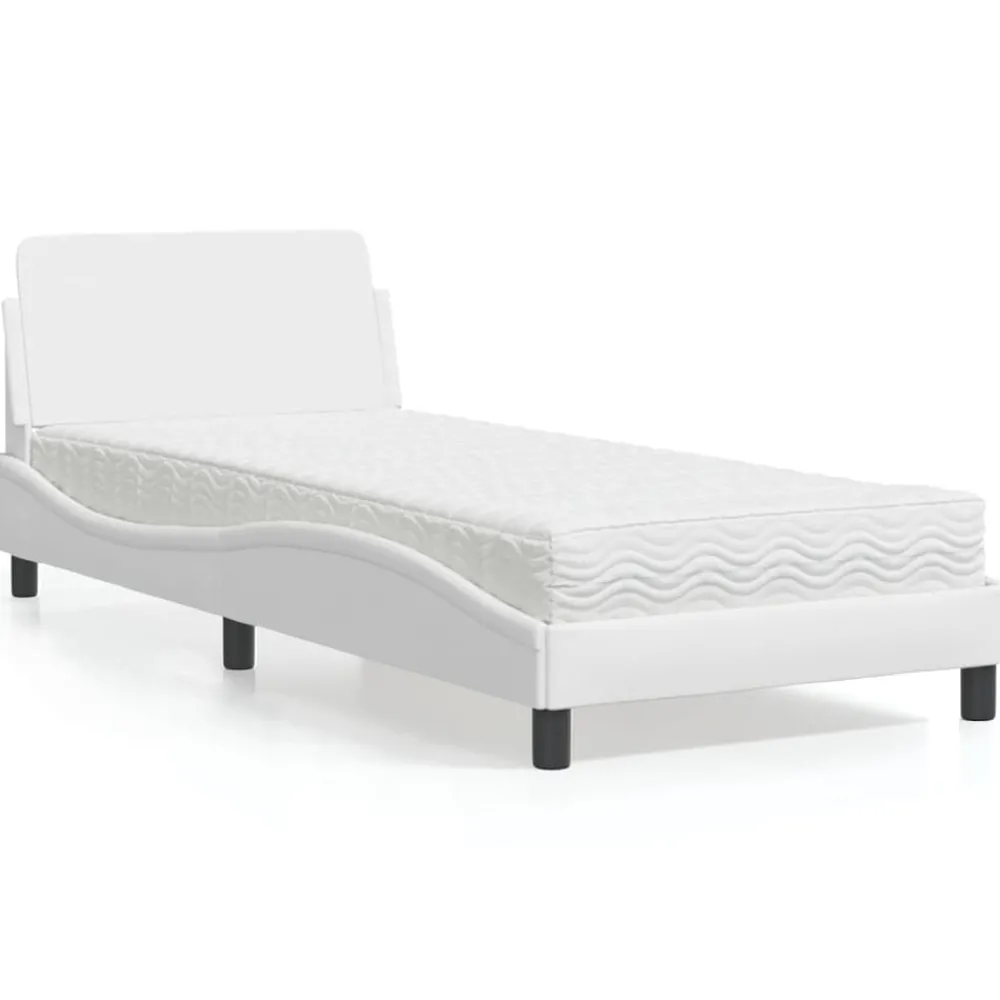 vidaXL Lit avec matelas Dover 80x200 cm similicuir