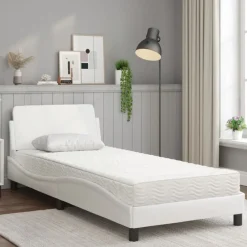 vidaXL Lit avec matelas Dover 80x200 cm similicuir
