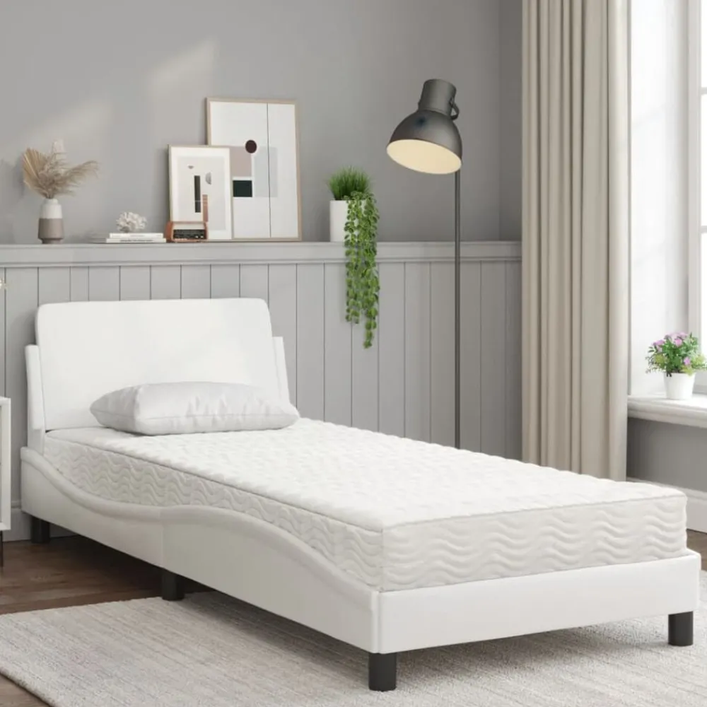vidaXL Lit avec matelas Dover 80x200 cm similicuir