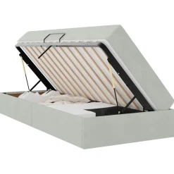 vidaXL Lit avec rangement et matelas 90 x 190 cm Velours