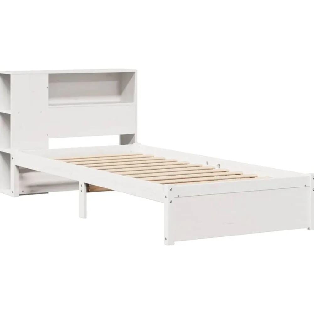vidaXL Lit bibliothèque sans matelas 75x190cm bois de pin massif