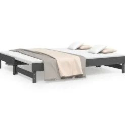 vidaXL Lit coulissant sans matelas 2x(100x200) cm