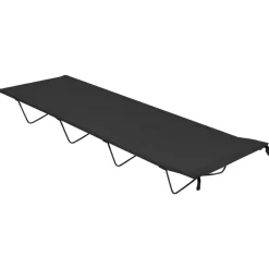 Loisirs De Plein Air-vidaXL Lit de camping 180x60x19 cm Tissu Oxford et acier Noir