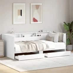 vidaXL Lit de jour avec tiroirs sans matelas 100x200 cm
