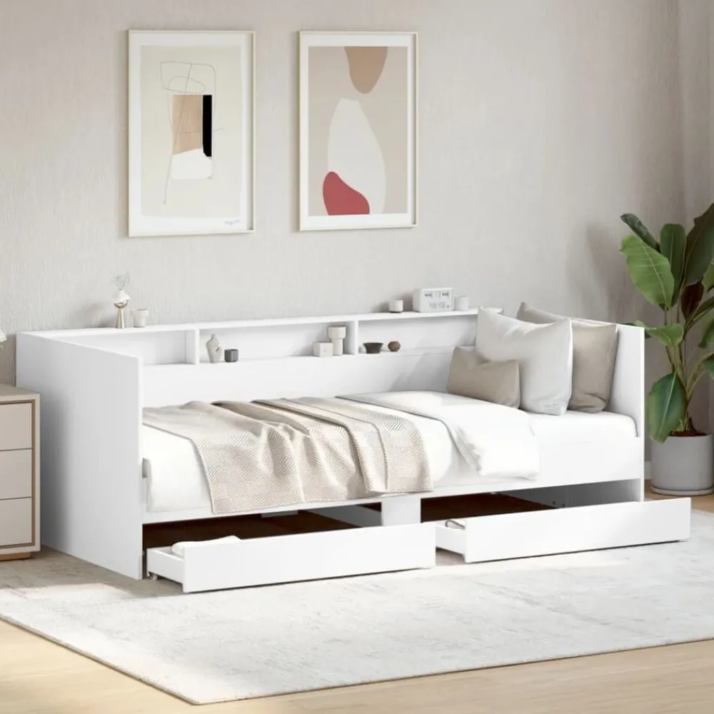 vidaXL Lit de jour avec tiroirs sans matelas 100x200 cm