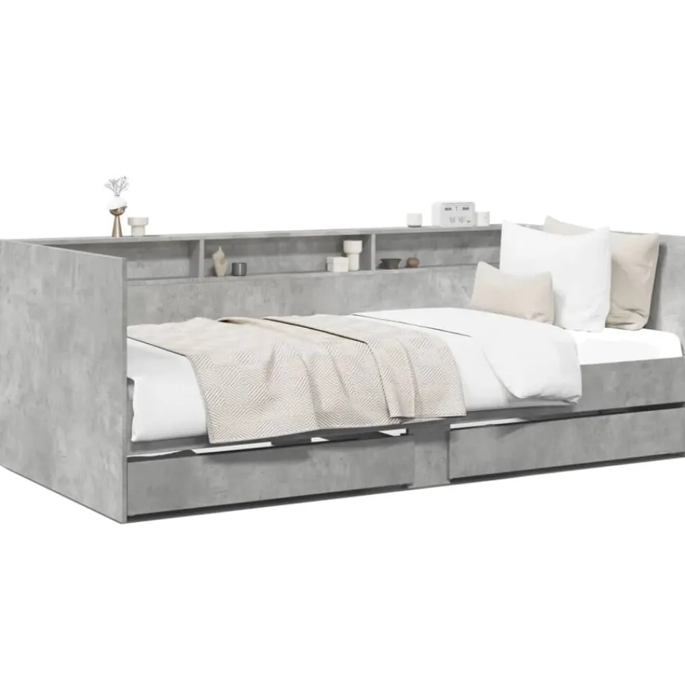 vidaXL Lit de jour avec tiroirs sans matelas 100x200 cm
