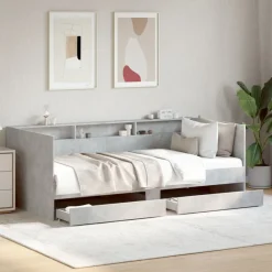 vidaXL Lit de jour avec tiroirs sans matelas 100x200 cm
