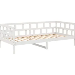 vidaXL Lit de jour sans matelas bois de pin massif 90x200 cm