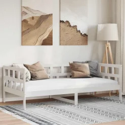vidaXL Lit de jour sans matelas bois de pin massif 90x200 cm