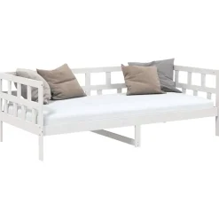 vidaXL Lit de jour sans matelas bois de pin massif 90x200 cm