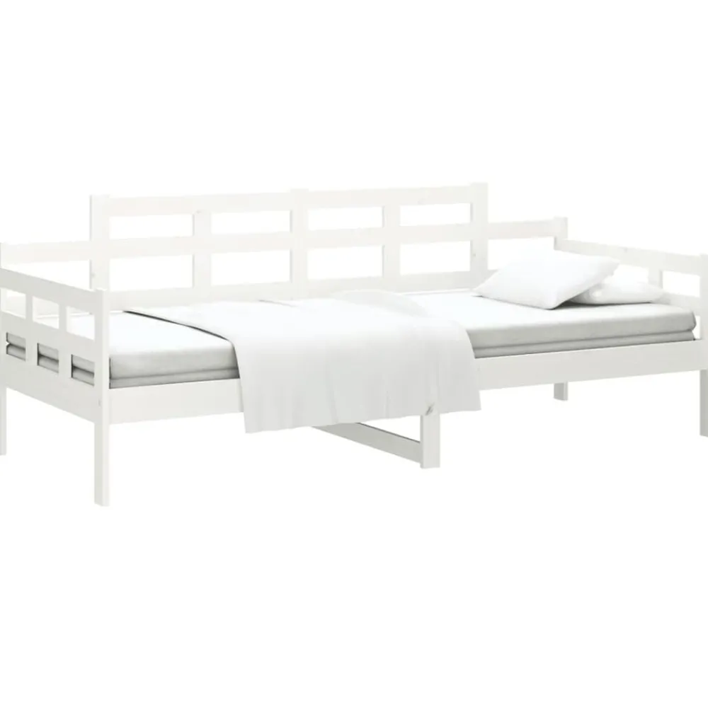 vidaXL Lit de jour sans matelas bois de pin massif 90x200 cm