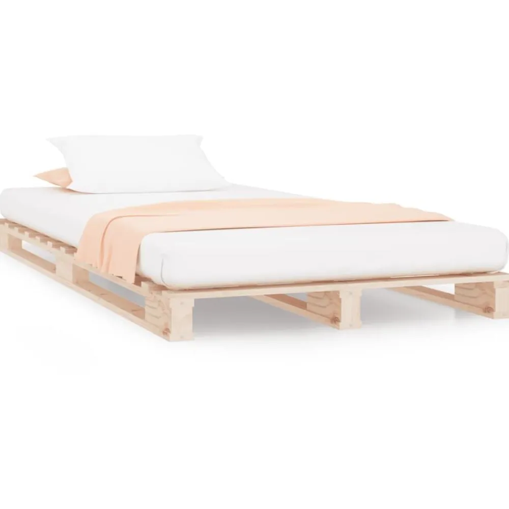 vidaXL Lit de palette 90x200 cm bois de pin massif