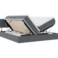 vidaXL Lit de Rangement avec matelas 90 x 200 cm