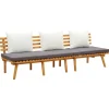 Canapés-vidaXL Lit de repos de jardin 200x65 cm Bois d'acacia solide