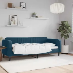 Lits & Accessoires-vidaXL Lit de repos sans matelas 80x200 cm velours Bleu