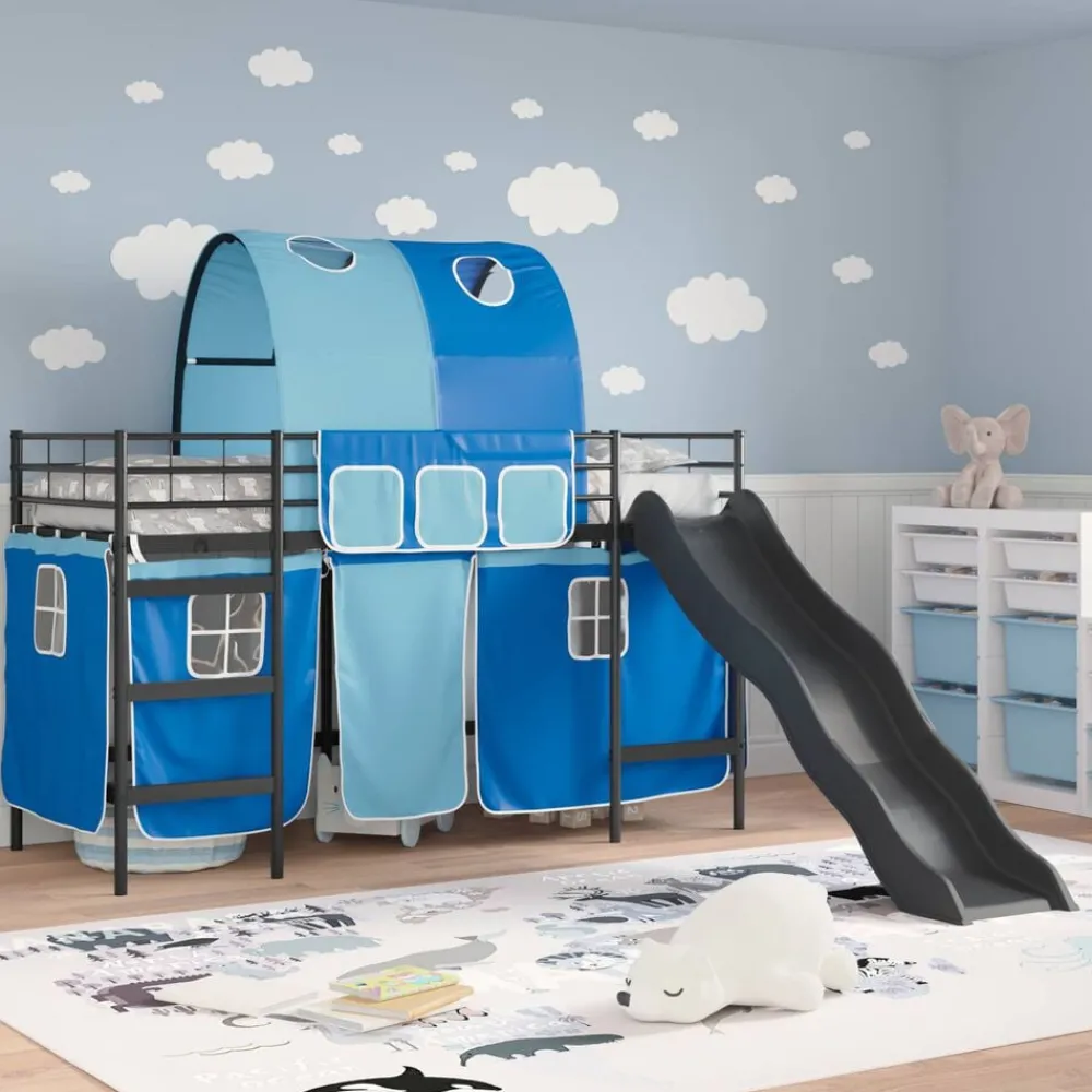 vidaXL Lit mezzanine pour enfants 75 x 190 cm Métал