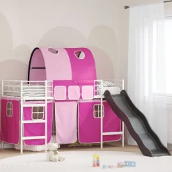 vidaXL Lit mezzanine pour enfants 75 x 190 cm Métал