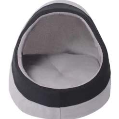 vidaXL Lit pour chats Gris et noir M